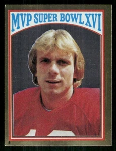 Joe Montana 49ers MVP Super Bowl XVI #5 1982 Topps Stickers Football Card - Picture 1 of 2