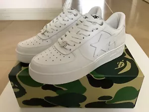 Auténticas zapatillas bapesta a bathing ape bape sta para hombre US 11 blancas nuevas - Imagen 1 de 13