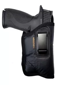 Laser/Light IWB Houston Soft Eco Leather Gun Holster - Choose Size - Picture 1 of 36