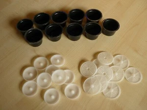 10 schwarze Cafissimo Kapsel zum Selbstbefüllen für Tchibo Kapselmaschinen - Bild 1 von 2