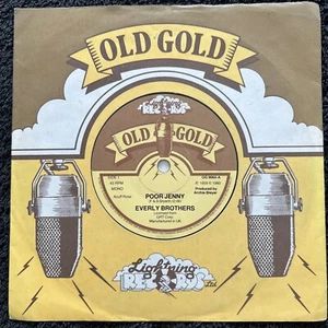 The Everly Brothers – Poor Jenny / Take A Message To Mary 7'' Vinyl TESTED EX - Foto 1 di 7