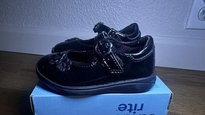 Stride Rite Holly Black Patent Leather Toddler Shoes 5M (BG019601) - Image 1 of 4