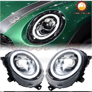 NEWLED Headlights Assembly LED DRL Headlamps Pair L&R For BMW MINI F56 2014-2019 - Picture 1 of 12