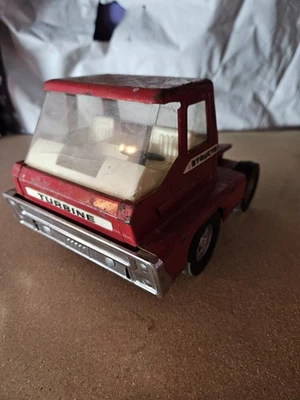 Vintage Structo Ertl Pressed Steel Red Turbine Semi Truck Cab Only - Image 1 of 4