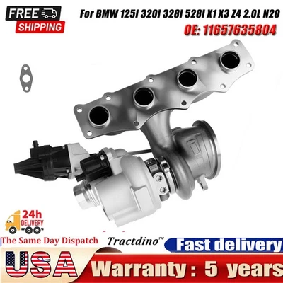 For 2012-2025 BMW 125i 320i 328i 520i 528i X1 X3 Z4 N20 2.0L Turbo Turbocharger - Image 1 of 4