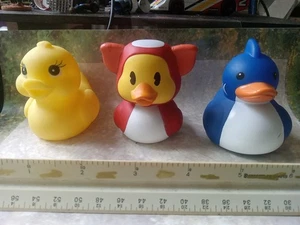 💥 Rubber Duck 3 Rare ducks!  Ducky Nice, quackery bath toy BIN A - Picture 1 of 5