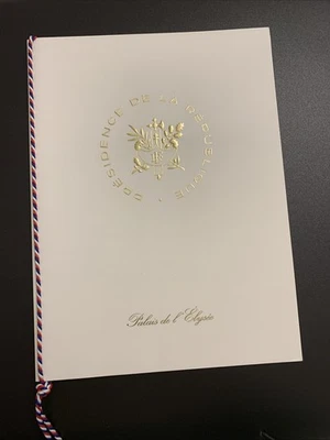 Menu Palais De L’Elysée E.Macron Pour Le Près Walter Steinmeier 26/4/2021 - Photo 1/4