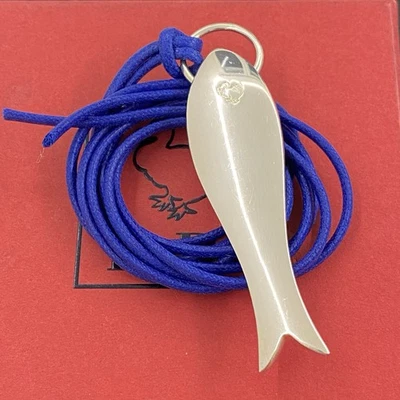 Dodo Pomellato Collana Ciondolo Maxi Pesce Argento Unisex Raro Fuori Produzione  - Immagine 1 di 4