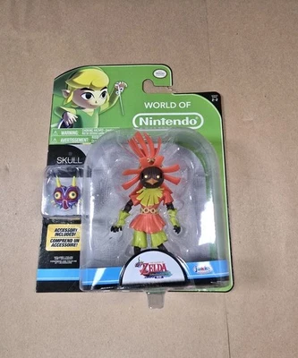 Near Mint World of Nintendo Legend of Zelda Skull Kid Action Figure 4" 2016 - Image 1 of 4