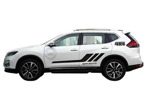 Graphics Racing Sport Stripe Car Sticker For Nissan X-trail 4x4 Off Road Decals - Picture 1 of 8