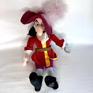 Disney Store Captain Hook Plush 20" Stuffed Toy Peter Pan - Picture 1 of 7
