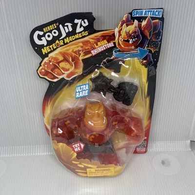 Goo Jit Zu Meteor Madness Lava Rinostone Ultra Raro PERSEGUIÇÃO na Mão - Imagem 1 de 4