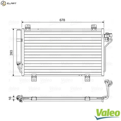 CONDENSER AIR CONDITIONING 814195 FOR MAZDA P5Z3/P5Y4/P5Y5/P5Y1 1.5L PEY7 2.0L 3 - Image 1 of 4