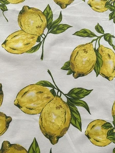 APRIL CORNELL Lemon DINNER NAPKINS (4) Handmade 15" 100% COTTON New - Picture 1 of 1