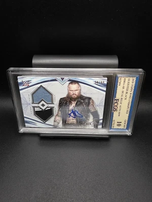 Aleister Black #DR-AB (2020) Topps WWE Undisputed Dual Relic /99 - Graded 10 - Image 1 of 3