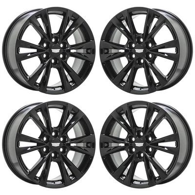 18" Chevrolet Traverse Blazer Gloss Black wheels rims Factory OEM set 4844 4845 - Изображение 1 из 4