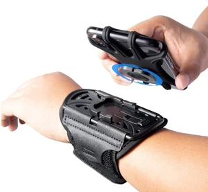 Bracelet Support Téléphone pour Course, Rotation 360° & Brassard Sport Amovible avec - Photo 1 sur 12