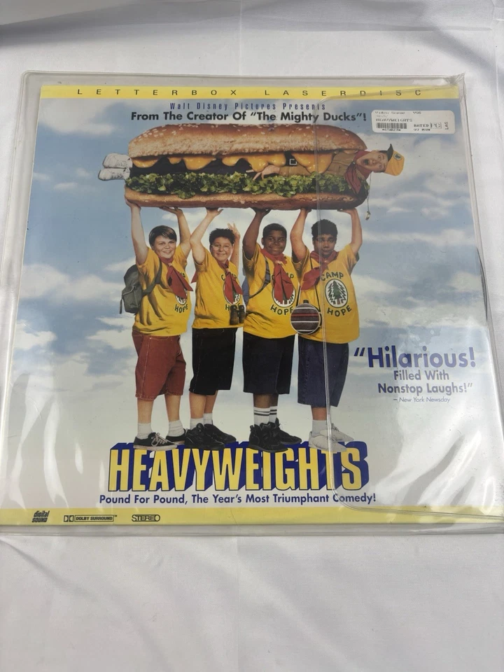 HEAVYWEIGHTS LaserDisc Walt Disney BEN STILLER, JUDD APATOW Fat Camp Comedy RARE - Image 1 of 4