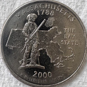 USA - 2000D - Washington ¼ $ - Massachusetts - State Issue - Picture 1 of 1