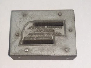 State of Nebraska Notarial Seal Vintage Printing Letterpress Printers Block - Picture 1 of 6