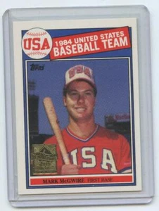 MARK McGWIRE TOPPS COMMERATIVE REPRINT '99 BASEBALL CARD #401 USA TEAM  PLAYER - Picture 1 of 2
