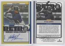 2021 Panini Donruss Optic Retro Signature Series Gold Prizm /10 Kyle Lewis Auto
