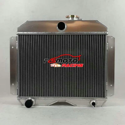 3 ROW 适用于 1951 1952 年 1953 年 Willys Aero Ace Aero Comet Aero Eagle 铝散热器 — 第 1/4 张图片