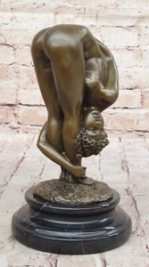 MUJER DESNUDA BRONCE Niña Modelo Escultura Erótica ARTE DE CIERRE Estatua Mármol Decoración - Imagen 1 de 10