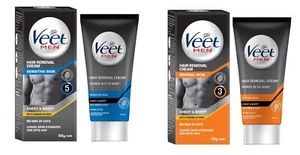 Veet Men Hair Removal Cream Normal Skin and Sensitive Skin 50 gm Free Shipping - Picture 1 of 8