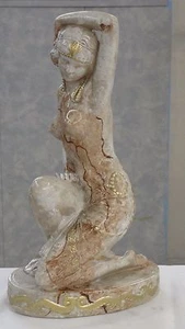 Frauen Figur Akt Erotik Skulptur Sexy Mata Hari  Statue Stuckgips Marmor O  0061 - Picture 1 of 5