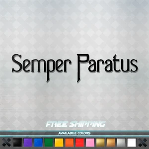 Semper Paratus Vinyl Decal Sticker - US Coast Guard Military Car Window Truck - Picture 1 of 3