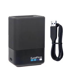 Cargador de batería doble original GoPro genuino para GoPro HERO7 HERO6 HERO5 negro - Imagen 1 de 5