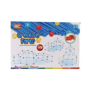 Bauen Sie Ihr eigenes Fort Stroh Fort Ten DIY Bau MINT Kreativ Spielzeug 128 Teile - Bild 1 von 8