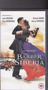 THE BARBER OF SIBERIA VHS PAL RICHARD HARRIS,JULIA ORMOND,ROBERT HARDY RARE 90'S - Picture 1 of 1