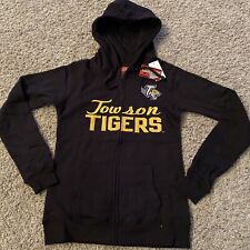 NEW Towson University TU Tigers Full Zip Sweatshirt Hoodie Pullover Ladies Small