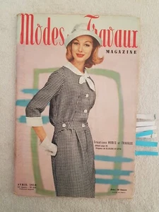 MODES ET TRAVAUX N°688 04/1958 Mode Couture Tricot Poupée Pub Bardot - Imagen 1 de 12