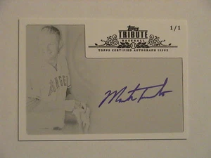 Topps Tribute 2013 abrazos incecables Mark Trumbo Angels Diamondbacks automático 1/1 - Imagen 1 de 2
