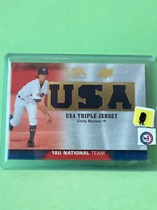 Cody Buckel 2009 upper deck USA triple jersey patch rookie card - Picture 1 of 1