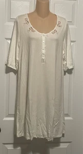 La Perla Primula Collection M Short Nightgown Modal Jersey White - Picture 1 of 2