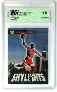 NBA Upper Deck Skylights #466 1993 Michael Jordan IGP 10 gemas como nuevo - Imagen 1 de 3
