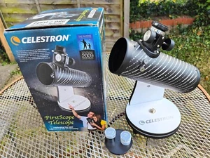 Celestron FirstScope Tabletop Telescope 76mm C21024 boxed with 4mm 20mm eyepiece - Picture 1 of 12