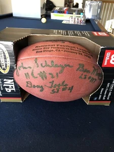 Super Bowl XXXII 32 Official Wilson Authentic Football Broncos Packers Autograph - Picture 1 of 4