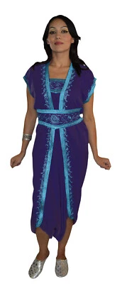 Mono Caftán Mono Marroquí Body Mujeres Sin mangas Lavanda  Foto 1 de 3