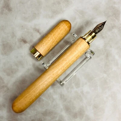 Pluma Estilográfica Magnética Hecha a Mano Koubou Turuki Madera "Tochi" F-Nueva en Caja (Acero) Japón Foto 1 de 4