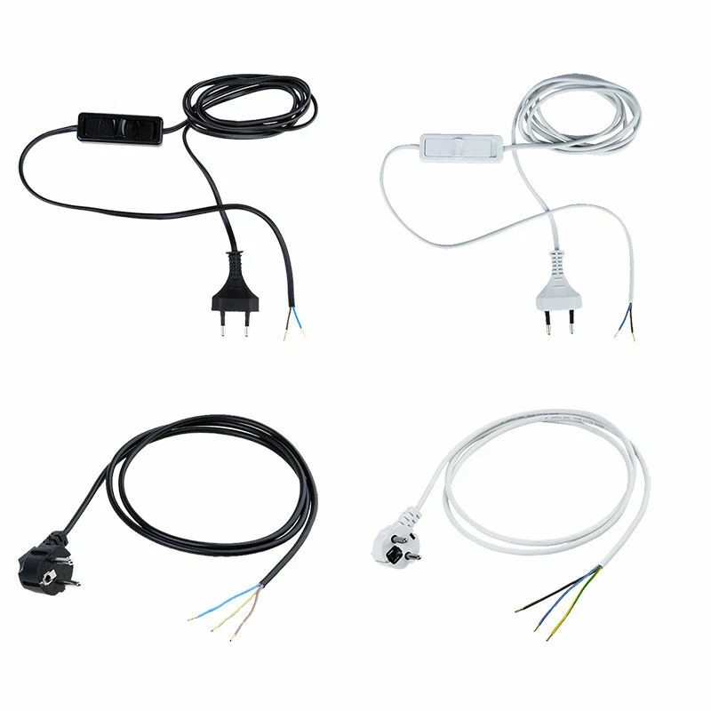 JONEX 2-polig und 3-polig Anschlussleitung Zuleitung Euro-Stecker Netzkabel Stromkabel