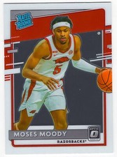 Moses Moody RC 2021 Chronicles Draft Picks Optic Rated Rookie Chrome Card #211