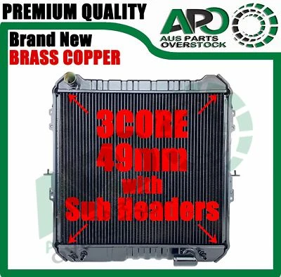 Copper Brass H'Duty RADIATOR FOR Toyota Hilux 88-97 Surf LN130 2.4L Turbo Diesel - image 1 of 4