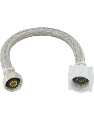 Conector de inodoro BrassCraft trenzado 16” con conexiones de 1/2” B8-16DL F duradero NUEVO Foto 1 de 4