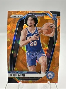 2024-25 Panini Prizm Jared Mccain #222 Orange Cracked Ice Prizm Rookie RC 76ers - Picture 1 of 2
