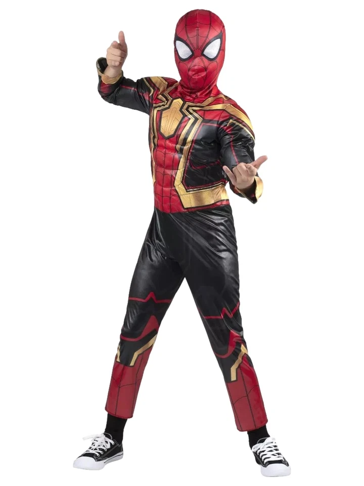 Jazwares Marvel Avengers Boys Black Panther Light Up Muscle Costume Small 4-7